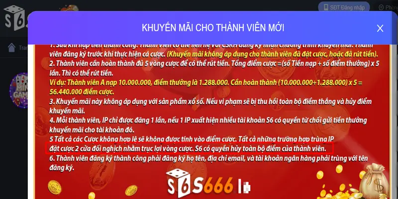 Cược đối nghịch là yếu tố không được tính